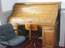 1018 Courtroom rare roll top desk, 2007